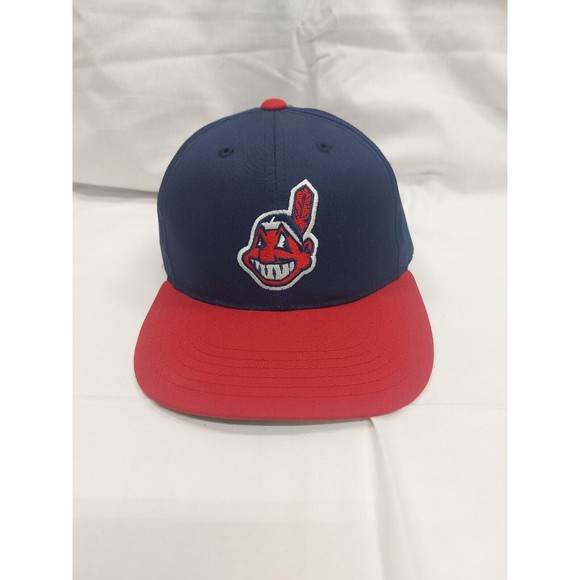 Vintage Cleveland Indians Hat Snapback Ball Cap Baseball MLB 90s Youth Size - Picture 1 of 11